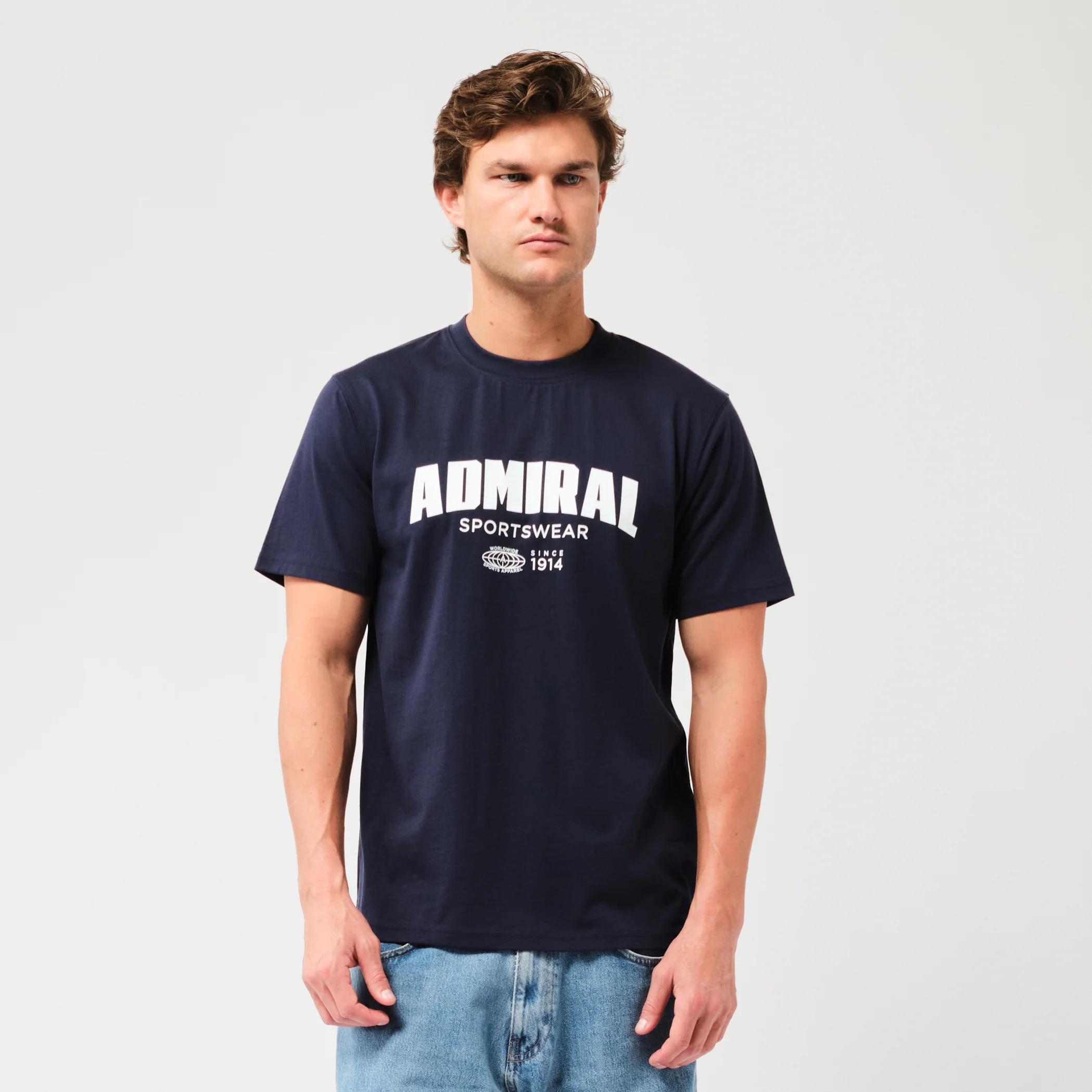 Admiral Globe T-Shirt - Navy - Image 2