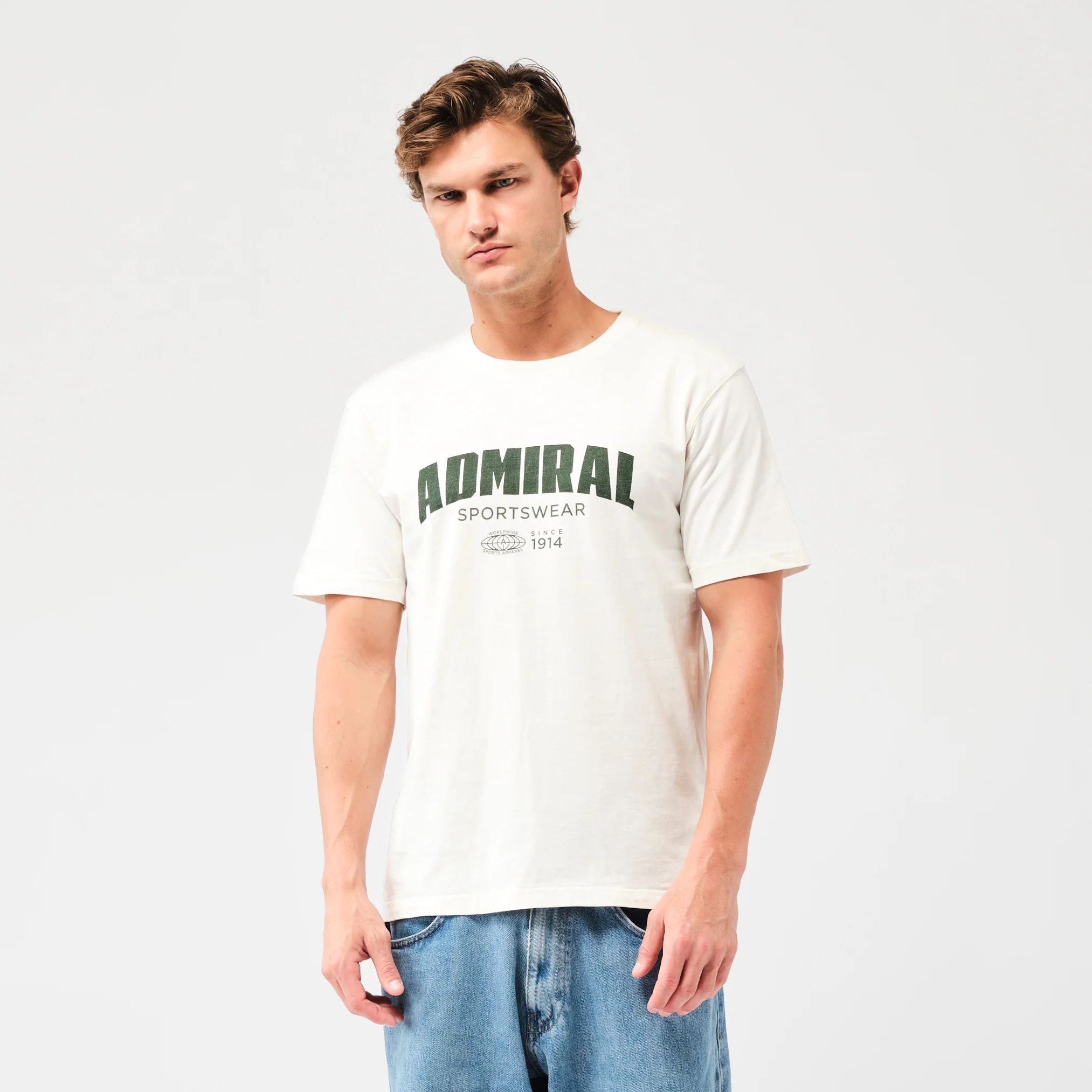 Admiral Globe T-Shirt - Off-White - Image 2