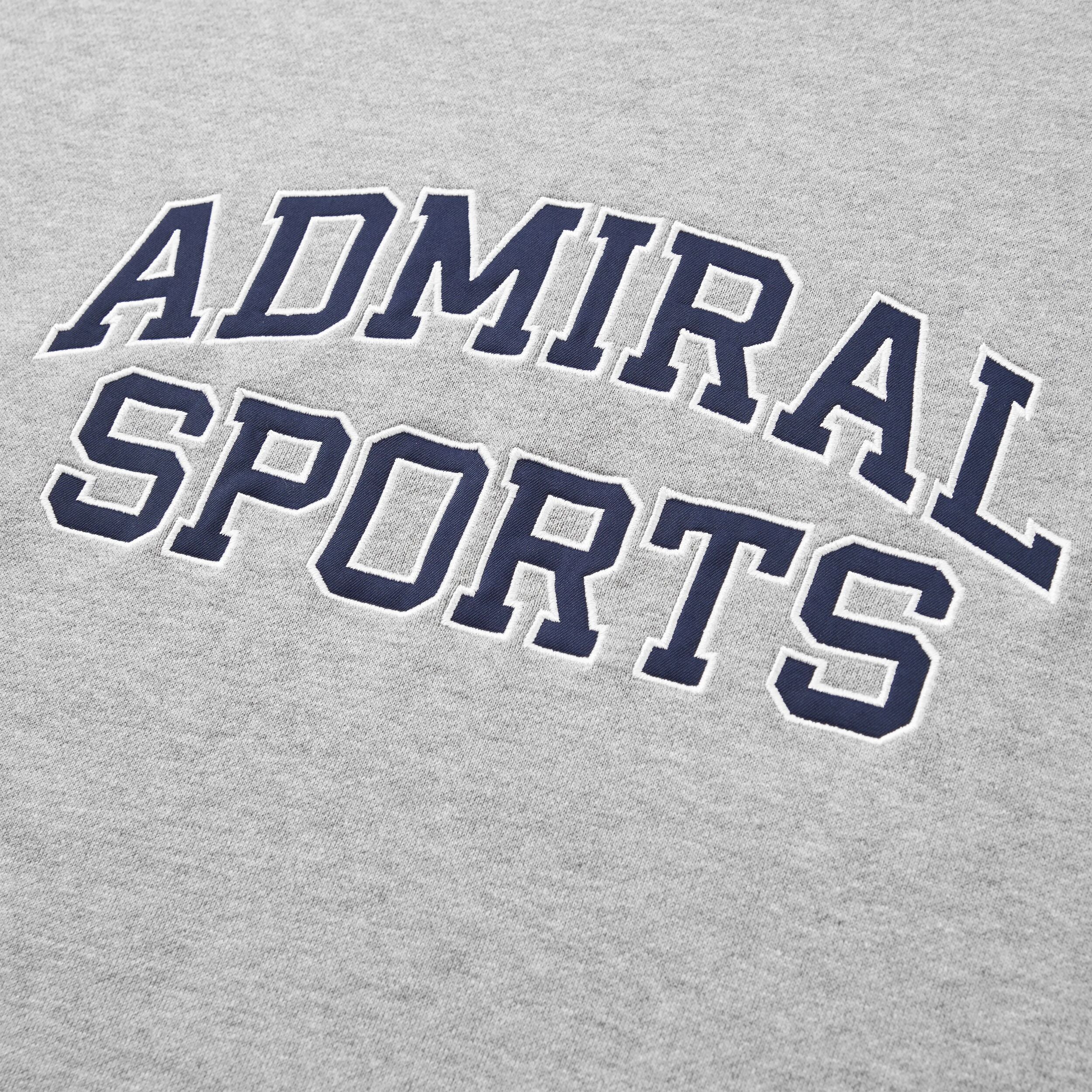 Admiral Sports Varsity Sweatshirt - Grey Marl - Image 3