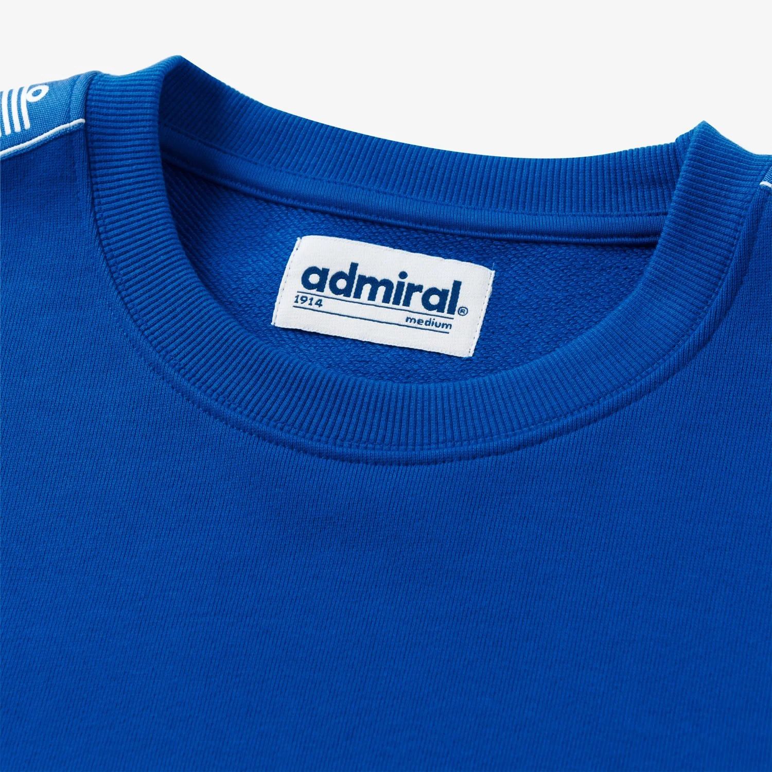 Alton Repeat Tape Sweatshirt - Royal Blue/White - Image 5