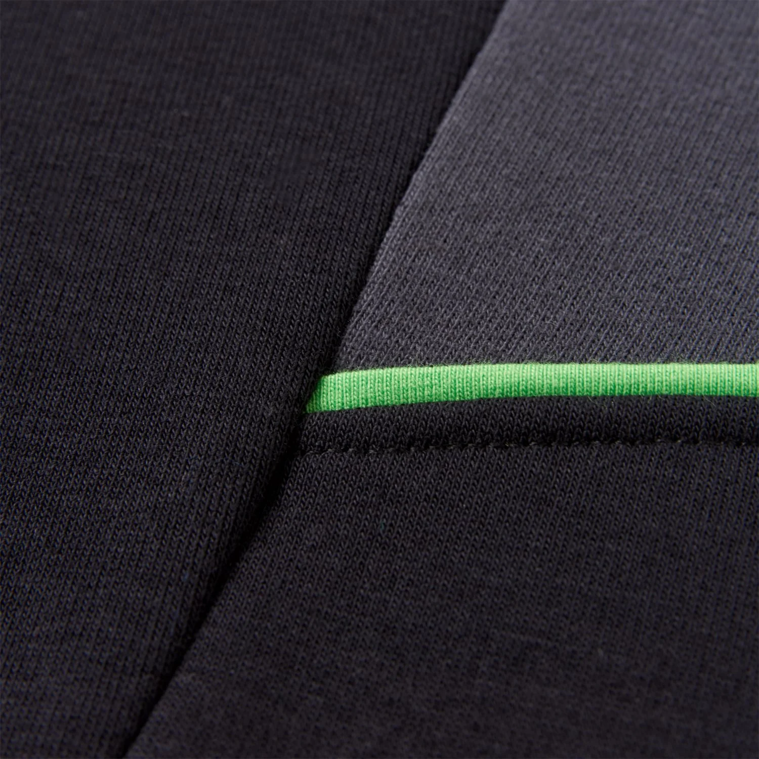 Apollo Panel Hoodie - Black/Lime - Image 4