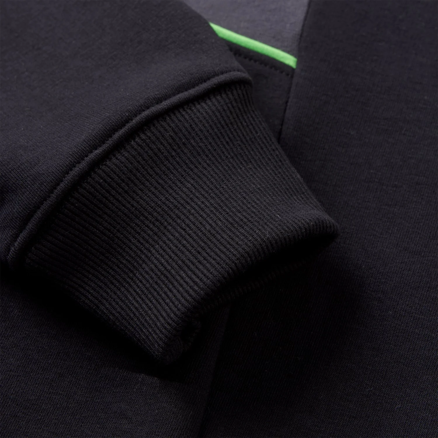 Apollo Panel Hoodie - Black/Lime - Image 7