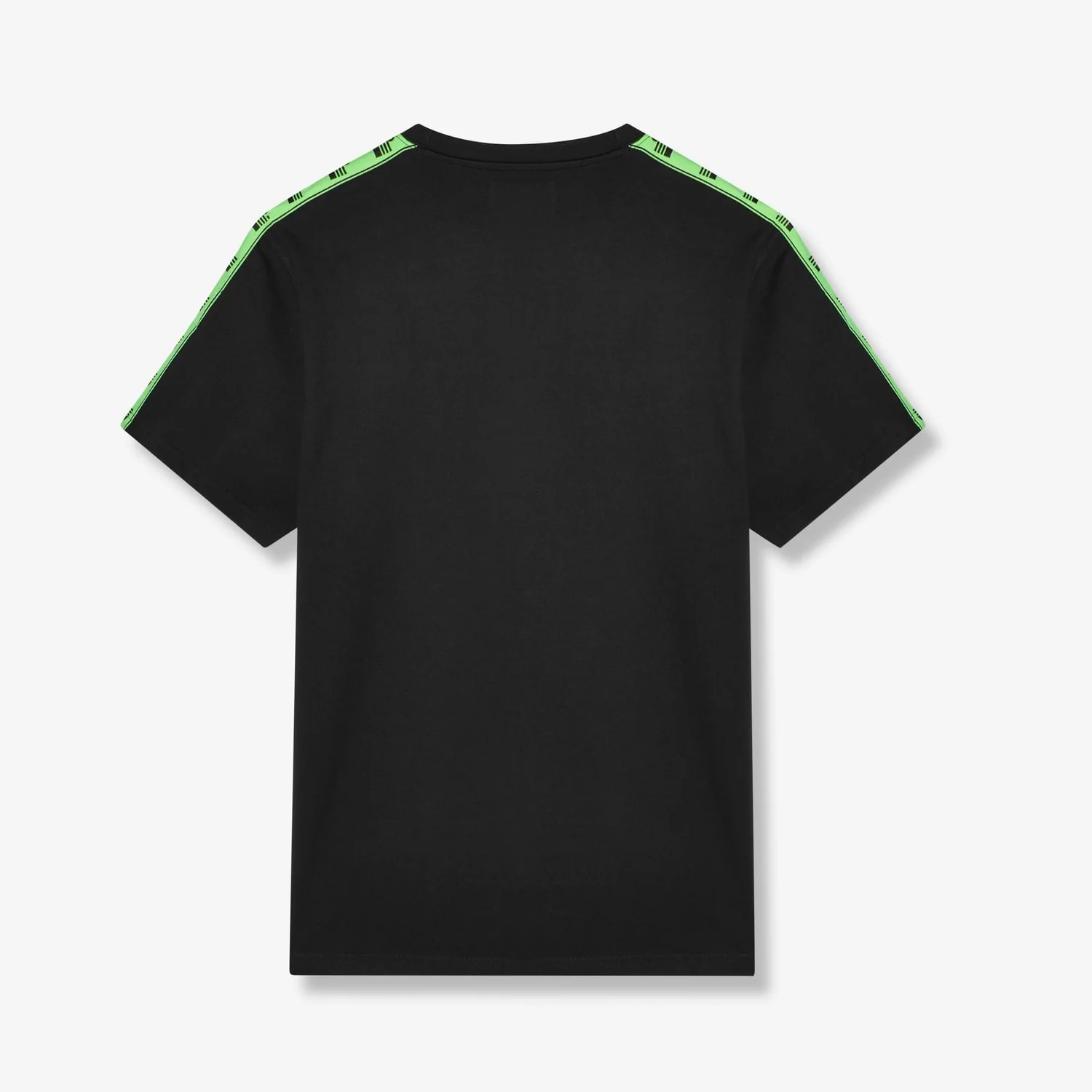 Bardon Repeat Tape T-Shirt - Black/Lime - Image 4