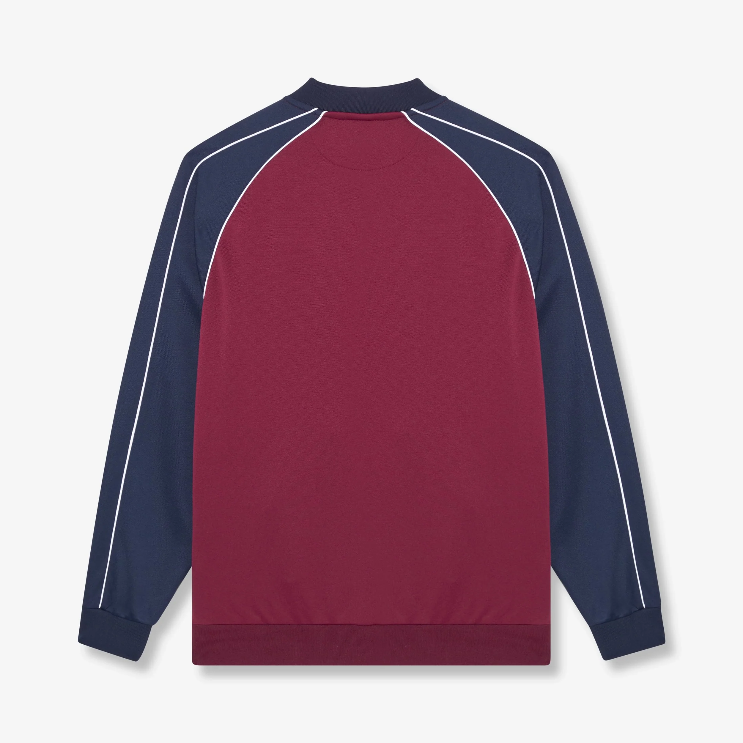 Cherry Bomber Track Top - Burgundy/Navy - Image 4