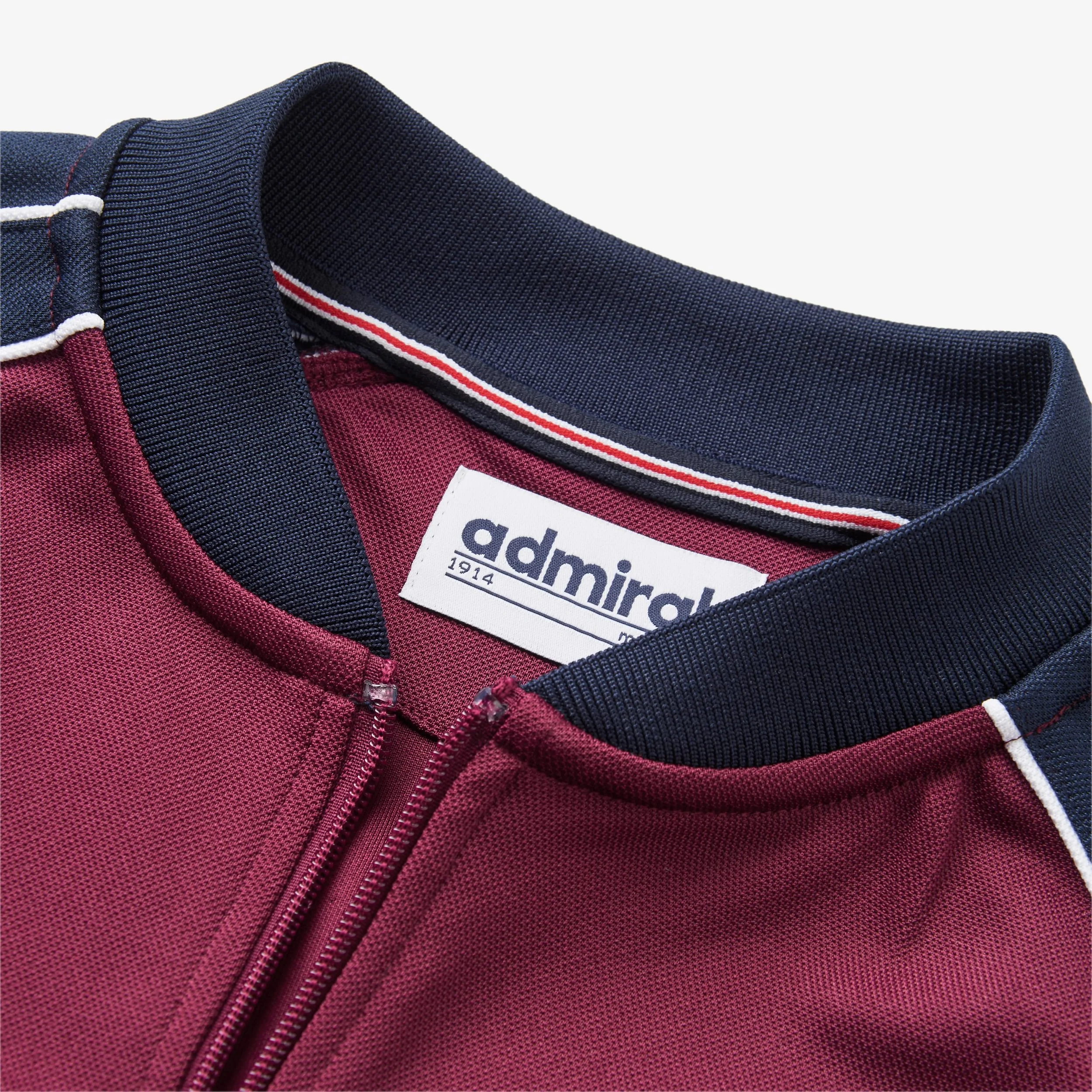 Cherry Bomber Track Top - Burgundy/Navy - Image 5
