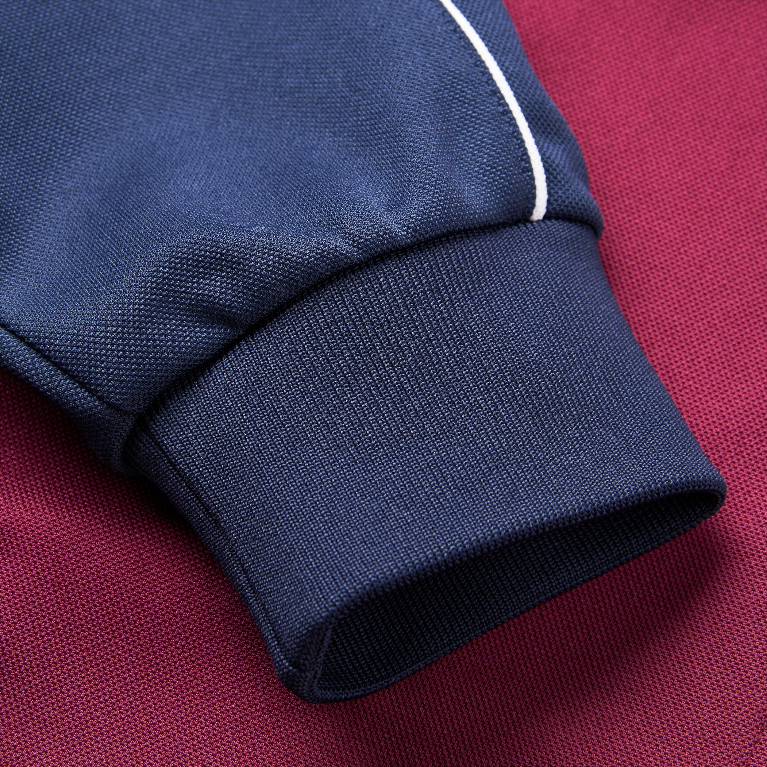 Cherry Bomber Track Top - Burgundy/Navy - Image 8
