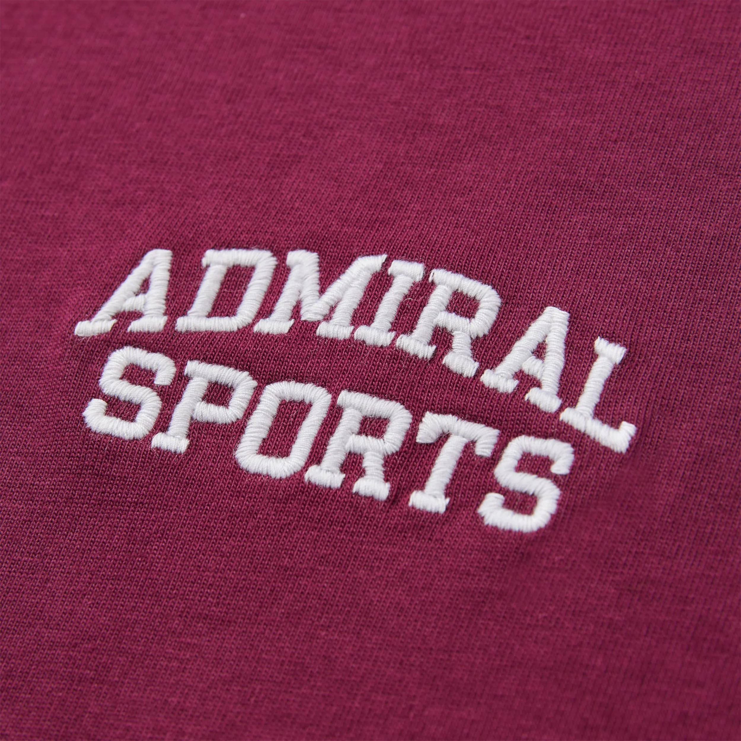 Chivers Rib Insert T-Shirt - Burgundy - Image 3