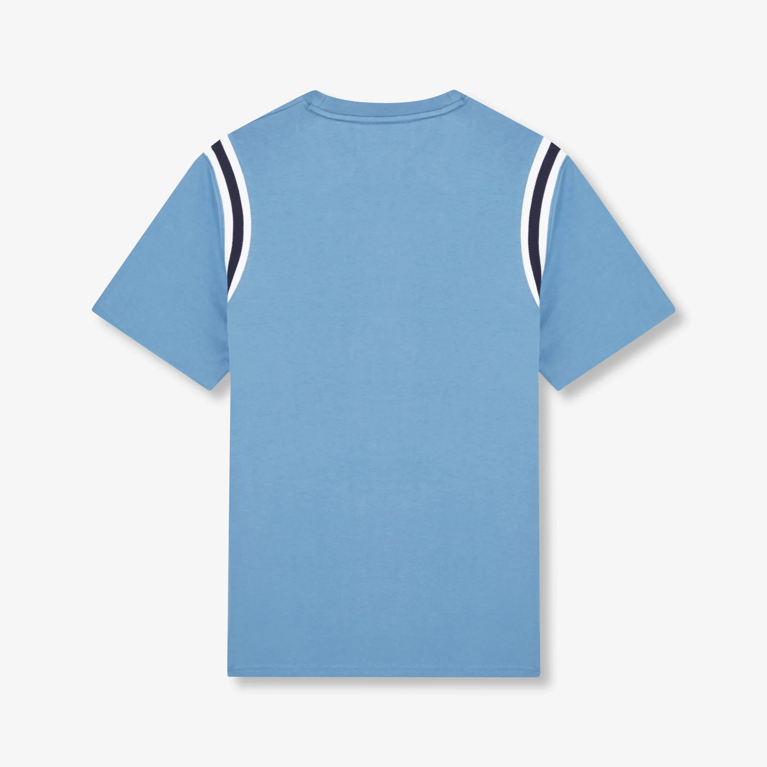 Chivers Rib Insert T-Shirt - Sky Blue - Image 4