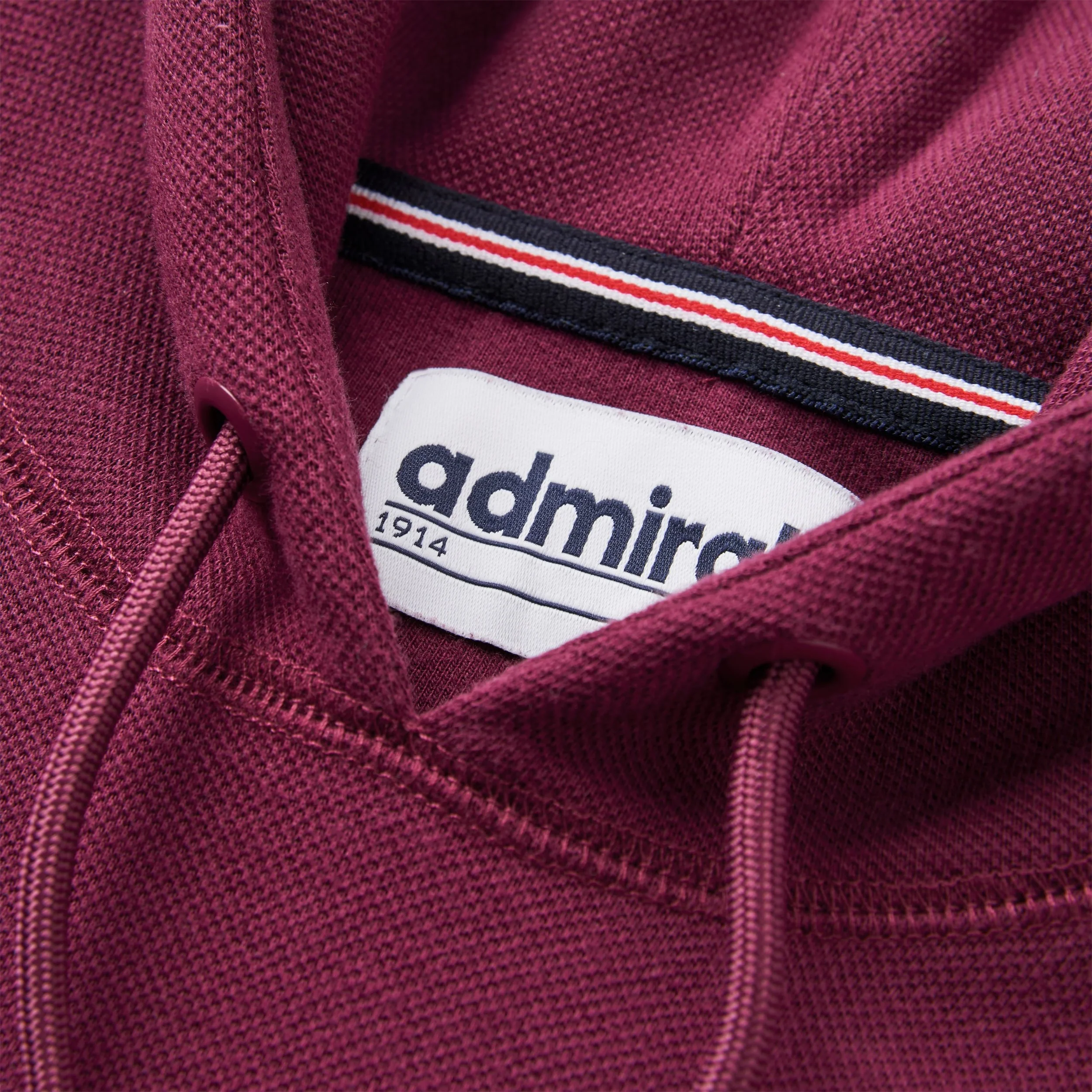 Clemence Pique Hoodie - Burgundy - Image 4