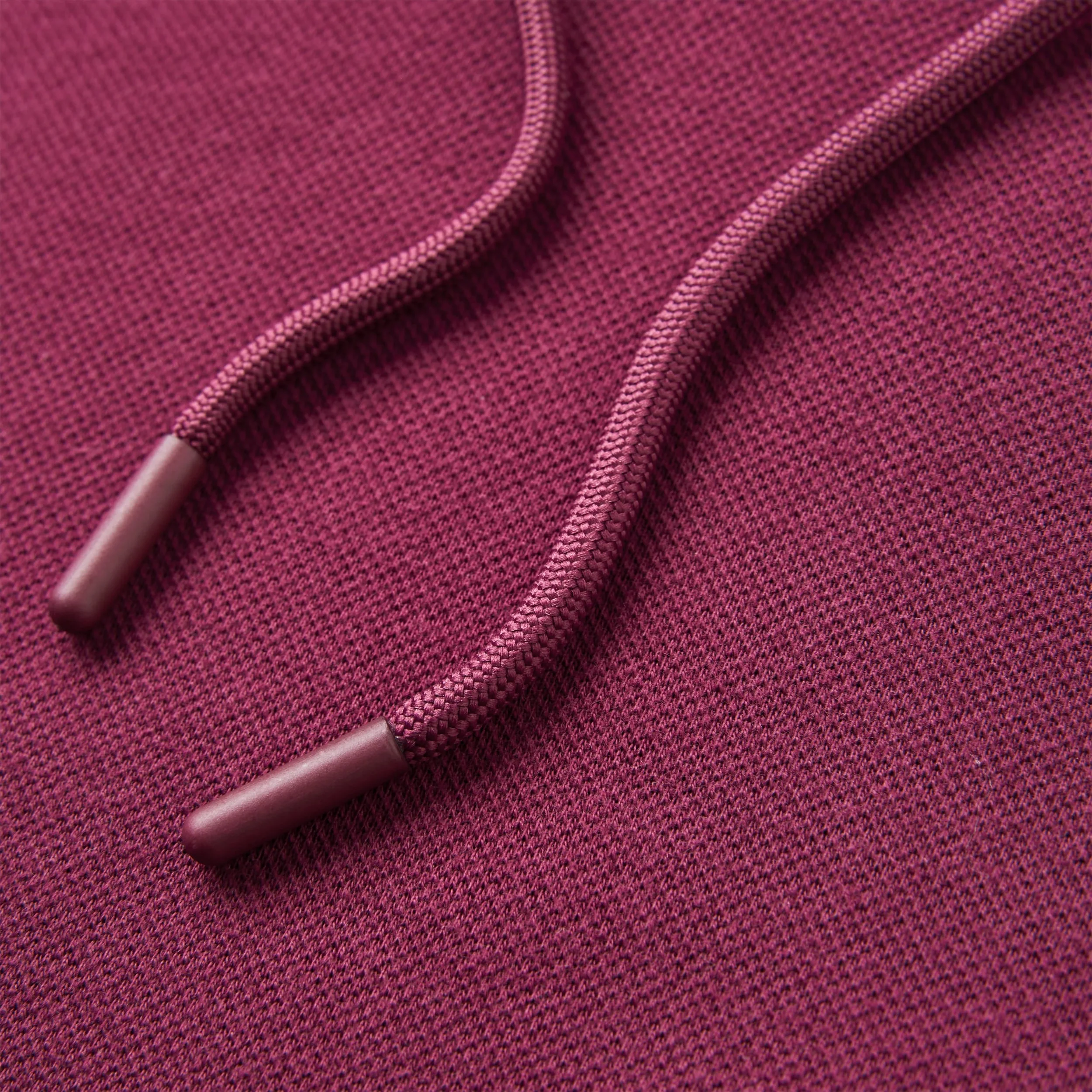 Clemence Pique Hoodie - Burgundy - Image 5