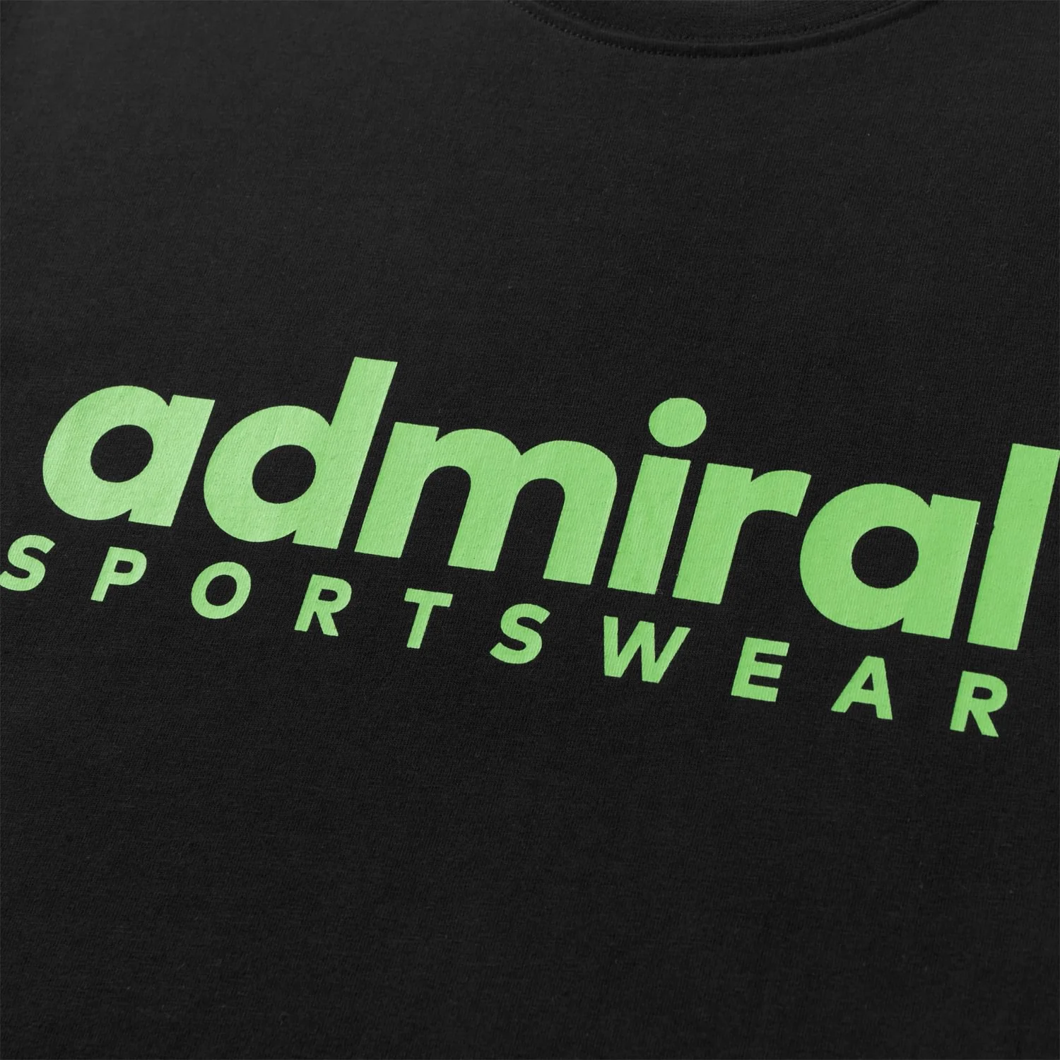 Denzell Admiral Sportswear T-Shirt - Black/Lime - Image 4