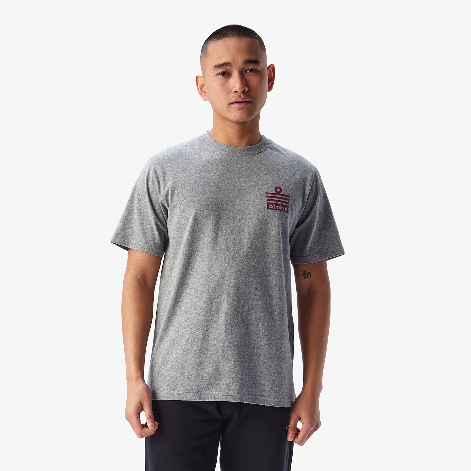 Denzell Ensign T-Shirt - Grey Marl - Image 4