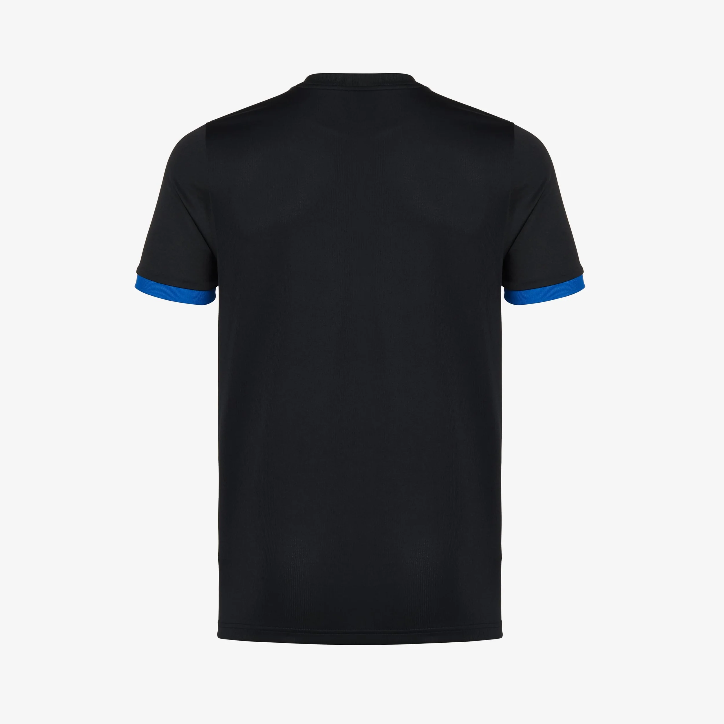 Striped Football Shirt Adults - Black/Royal - Image 4
