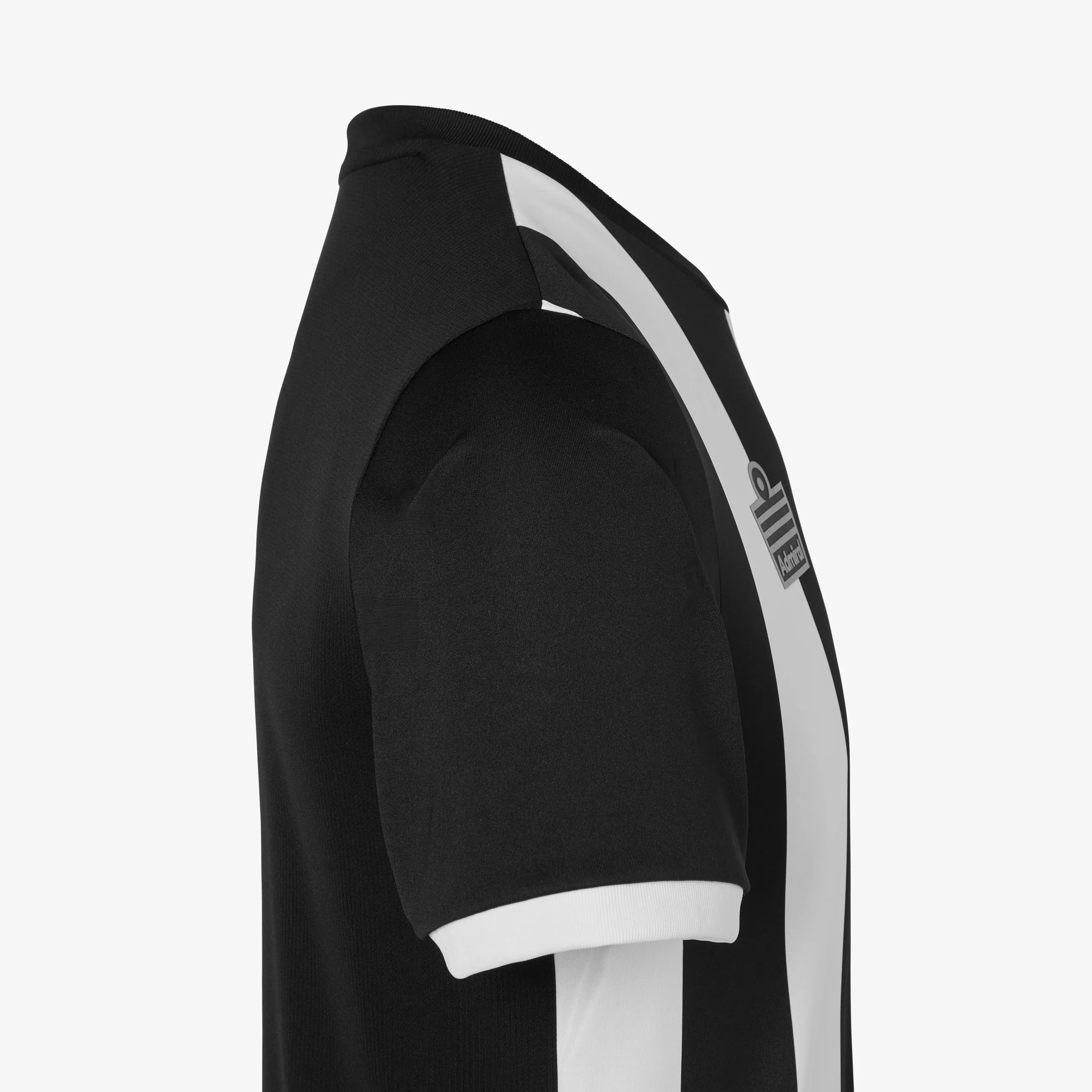 Striped Football Shirt Adults - Black/White - Image 2