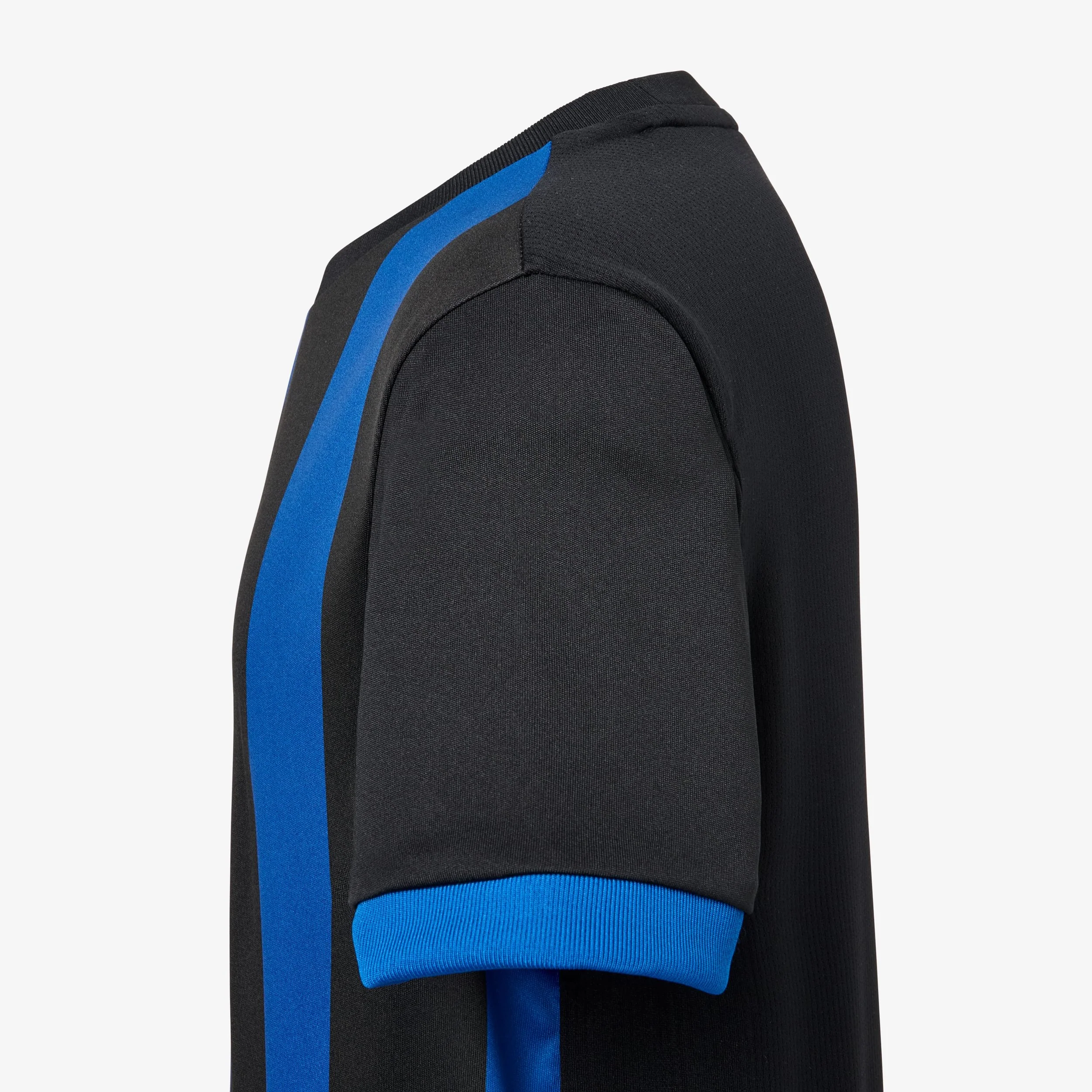 Striped Football Shirt Juniors - Black/Royal - Image 3