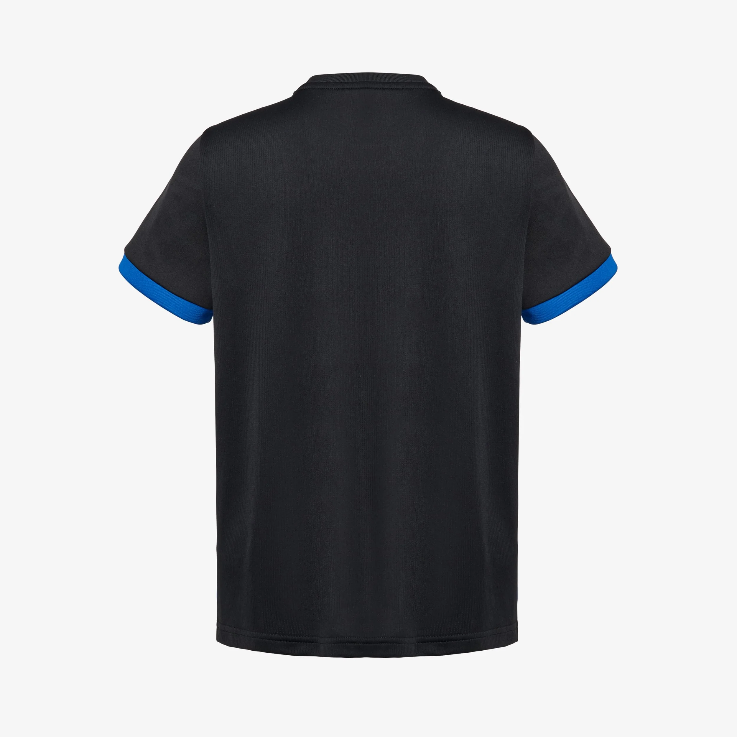 Striped Football Shirt Juniors - Black/Royal - Image 4